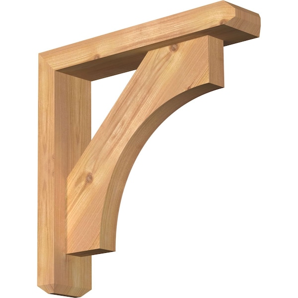 Ekena Millwork Westlake Craftsman Smooth Bracket w/ Offset Brace, Western Red Cedar, 3 1/2"W x 16"D x 16"H BKT0402X16X16WTL04SWR - main